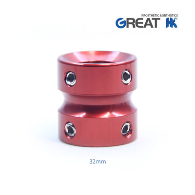 CE Certified Aluminum Pediatric Prosthetic Double Head Adapter Length 32mm