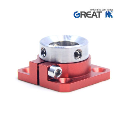 Aluminum 4 Hole Pediatric Pyramid Receiver Socket Adaptor Rotatable And Adjustable