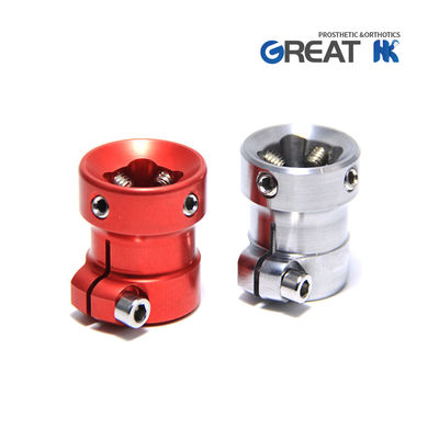 Aluminium 7075 Pediatrics Prosthetic Tube Clamp Adaptor For Lower Limb