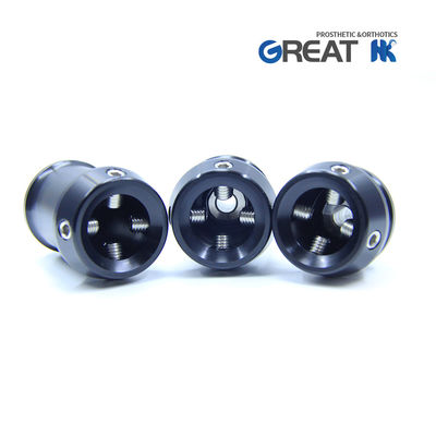 Aluminium 7075 Lower Limb Prosthetic Components Double Head Adaptor Pyramidal