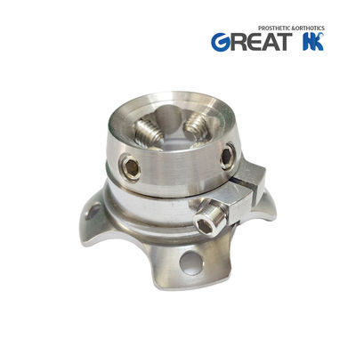 Titanium GR5 Lower Limb Prosthetic Components , Prosthetic Rotatable Pyramid Receiver Adapter