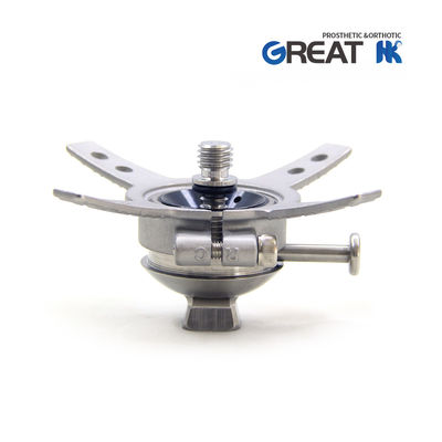 Four Prong Casting Steel Prosthetic Shuttle Lock With Pyramid Adapter And Short Pin