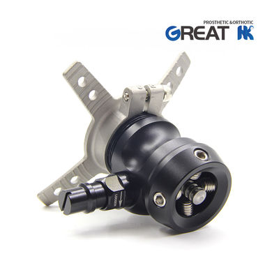 Reinforced Aluminum Prosthetic Shuttle Lock With Pyramid Receiver Short Pin